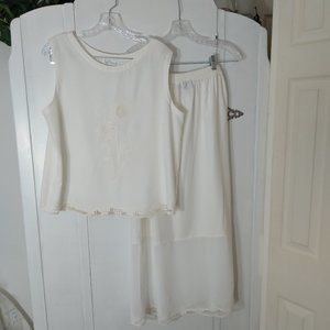 Bali Emerald 2 pc White Summer Set